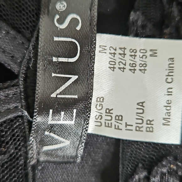 Black Lace And Mesh Blouse With Bell Sleeves Y2K Witchy‎ Festival Size Medium - Picture 14 of 16